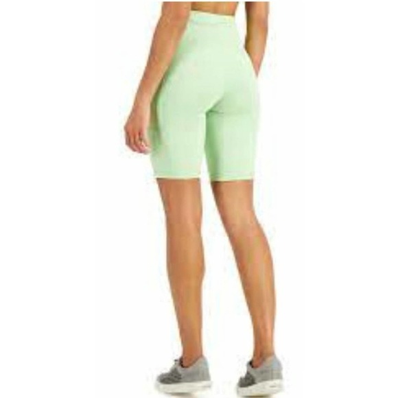 IDEOLOGY Women's Performance High Rise 10" Bike Shorts Pistachio Green Medium - Picture 4 of 9
